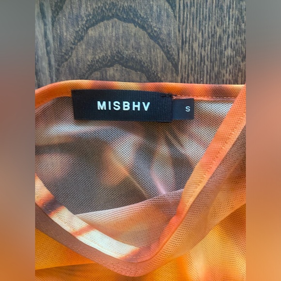 MISBHV ORANGE The ‘Metamorphosis 1993’ collection mesh slip dress size S - Picture 5 of 8